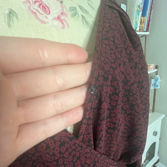 Madewell Pleated Sleeve Retro Mini dress balloon sleeves, V-neckline size M - Picture 15 of 16